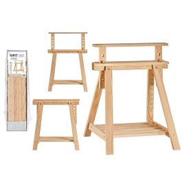 Caballete Regulable Kipit Madera Natural 18x11x71 cm, Altura Ajustable 70-98.5 cm Precio: 34.50000037. SKU: S3608937