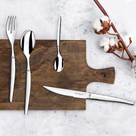 Lou Laguiole Caja 12 Cucharas de Mesa Jet Acero Inoxidable 18-0-2,5 mm