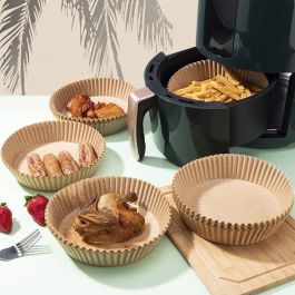 Algon Set de 20 bases de papel para Airfryer rojo (24 Unidades) Algon Set de 20 bases de papel para Airfryer rojo (24 Unidades)