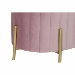 Descalzadora Glam DKD Home Decor Rosa Dorado 50 x 45 x 123 cm Set de 2