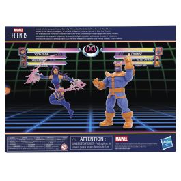 Hasbro Pack 2 Figuras Marvel Legends Psylocke y Thanos 15 cm con Accesorios, Coleccionistas, Inspiradas en Videojuegos