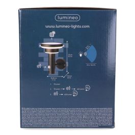 Lumineo Aplique Solar Metálico 17,8x18,3x22cm 40 LEDs Luz Cálida 75-600 Lumen