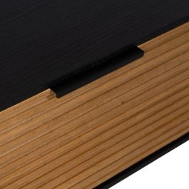 Mesa de Centro ORLEANS Negro Natural Hierro Madera MDF 124 x 60 x 43,5 cm