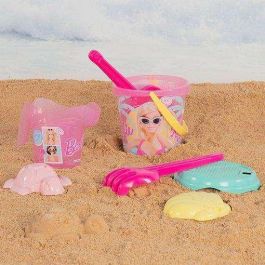 Barbie Cubo de Playa 18 cm con Accesorios y Muñeca en Mochila