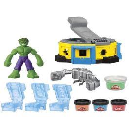 Play-Doh F9826 Marvel Hulk Aplasta y Moldea Set de Juego con figura flexible 12,7 cm, plastilina y accesorios - Edad +4 años