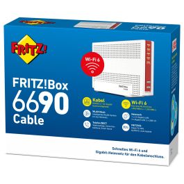 AVM FRITZ!Box 6690 Cable Router Wi-Fi 6 Doble Banda Gigabit Ethernet Router de Sobremesa Blanco