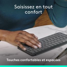 Teclado portátil - Inalámbrico - Logitech - Keys-To-Go 2 - para Ipad - AZERTY - Grafito