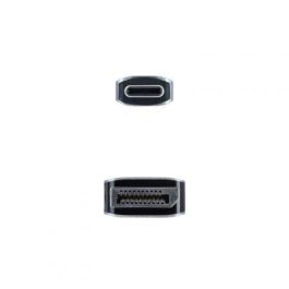 Nanocable 10.15.5002 Cable Conversor USB-C Macho a DisplayPort 1.2 Macho 4K 60Hz Unidireccional 1.8m Negro Compatible Thunderbolt 3 Nanocable 10.15.5002 Cable Conversor USB-C Macho a DisplayPort 1.2 Macho 4K 60Hz Unidireccional 1.8m Negro Compatible Thunderbolt 3