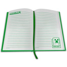 KIDS LICENSING Cuaderno con reloj LED Minecraft 28x25x2cm