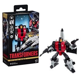 Hasbro Figura Skydive Age of the Primes Transformers 14cm - Articulada, Conversión en 17 Pasos, con Hacha y 3 Armas