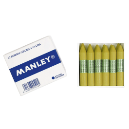 Manley Ceras 60 mm 64 Estuche de 12 Ocre Madera