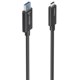 Cable USB 3.2 Tipo-C AOC Aisens A157-0927/ USB Tipo-C Macho - USB Macho/ 10Gbps/ 40m/ Negro