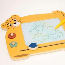 Woomax Pizarra Mágica de Madera con Diseño de Animales para Niños de 3 a 10 Años