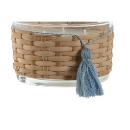 Vela Mediterraneo DKD Home Decor Natural Blanco 13 x 8 x 13 cm (6 Unidades)