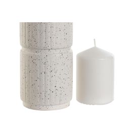 Vela Urban DKD Home Decor Blanco 9 x 30 x 9 cm Set de 2