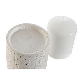 Vela Urban DKD Home Decor Blanco 9 x 20 x 9 cm Set de 2