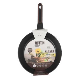 Quttin Sartén de Aluminio Forjado de 28 cm, con Mango Soft Touch, serie Full Saha, espesor 3.0 mm (6 Unidades)