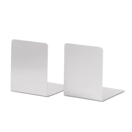 Maul Apoyalibros Metálico 100x80x100 mm Juego Aluminio Plateado Anodizado Resistente Arañazos Oficina Hogar