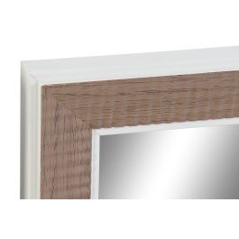 Espejo de pared DKD Home Decor Blanco Marrón Gris 56 x 2 x 76 cm (4 Unidades)