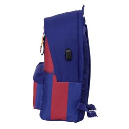Safta Mochila Doble F.C. Barcelona 1ª Equipación 25/26 para Portátil 15,6" con USB 31x44x18 cm