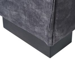 Sofá 3 Plazas Gris Oscuro Tejido Salón 230 X 93 X 97 cm