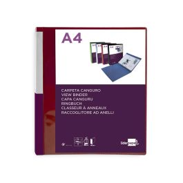 Carpeta Liderpapel Canguro 2 Anillas 25 mm Mixtas Polipropileno Din A4 Rojo Translucido Carpeta Liderpapel Canguro 2 Anillas 25 mm Mixtas Polipropileno Din A4 Rojo Translucido