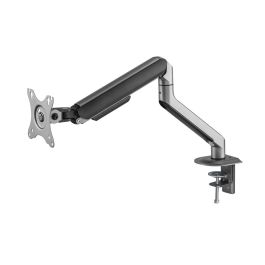 Tooq Soporte Mesa TV 17-32 Pulgadas Gris, VESA 75x75/100x100, Ajustable en Altura, Inclinación y Rotación