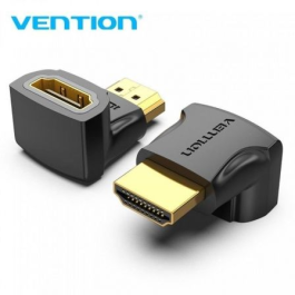 Adaptador HDMI 4K 90º Vention AIOB0-2/ HDMI Macho - HDMI Hembra/ Pack 2 Uds