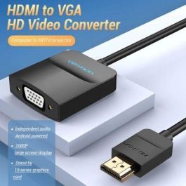 Adaptador HDMI a VGA Vention 42154 Negro 15 cm