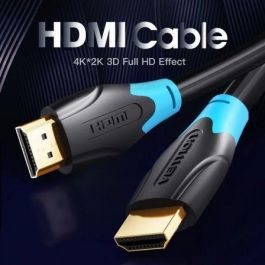 Cable HDMI 2.0 4K Vention AACBE/ HDMI Macho - HDMI Macho/ 75cm/ Negro