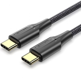 Cable USB 2.0 Tipo-C 3A Vention TAUBD/ USB Tipo-C Macho - USB Tipo-C Macho/ Hasta 60W/ 480Mbps/ 50cm/ Negro Precio: 4.94999989. SKU: B1DY7YT43Z
