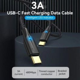 Cable USB-C Vention TAUBG Negro 1,5 m