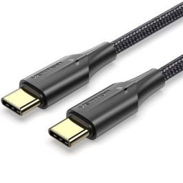 Cable USB 2.0 Tipo-C 3A Vention TAUBI/ USB Tipo-C Macho - USB Tipo-C Macho/ Hasta 60W/ 480Mbps/ 3m/ Negro Precio: 7.95000008. SKU: B1HBCBFQH8