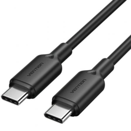 Cable USB 2.0 Tipo-C 3A Vention TRCBF/ USB Tipo-C Macho - USB Tipo-C Macho/ Hasta 60W/ 480Mbps/ 1m/ Negro Precio: 5.6748999153. SKU: B1GVQ3GXMK