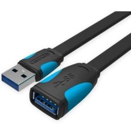 Cable Alargador USB 3.0 Vention VAS-A13-B200/ USB Macho - USB Hembra/ 5Gbps/ 2m/ Negro y Azul Precio: 5.89000049. SKU: B1CAE92CGE