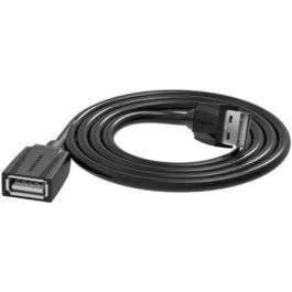 Cable Alargador USB 3.0 Vention VAS-A45-B050/ USB Macho - USB Hembra/ 5Gbps/ 50cm/ Negro