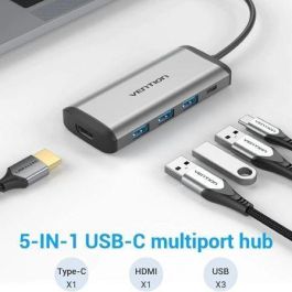 Hub USB Vention CNBHB Gris