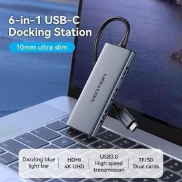 Hub USB Vention TOOHB Gris