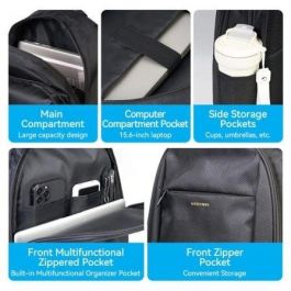 Mochila Vention KRMB0 para Portátiles hasta 15.6"/ 20L/ Negra