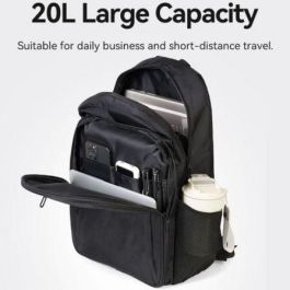 Mochila Vention KRMB0 para Portátiles hasta 15.6"/ 20L/ Negra