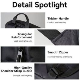 Mochila Vention KROB0 para Portátiles hasta 15.6"/ 19L/ Impermeable/ Negra Mochila Vention KROB0 para Portátiles hasta 15.6"/ 19L/ Impermeable/ Negra