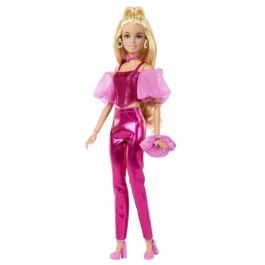 Mattel Barbie Muñeca Deluxe Metalizada con Corset Rosa - Edad 4+ años