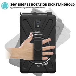 eSTUFF Funda Antigolpes AUSTIN para Galaxy Tab Active3/Active5, Soporte 360°, Ranura Lápiz, Correas, Sin Protector Pantalla - Negro eSTUFF Funda Antigolpes AUSTIN para Galaxy Tab Active3/Active5, Soporte 360°, Ranura Lápiz, Correas, Sin Protector Pantalla - Negro