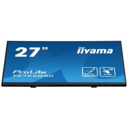 Iiyama T2755QSC-B1 Monitor 27" IPS 2560x1440 Táctil Multitáctil PCAP 10 Puntos MPP2.0 con Lápiz Compatible, Bisel Plano, Negro