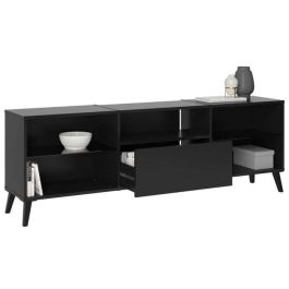 Mueble bajo para TV/Hifi - Decoración en negro - L153,5 x H52 x D31,5 cm - Hecho en Alemania Mueble bajo para TV/Hifi - Decoración en negro - L153,5 x H52 x D31,5 cm - Hecho en Alemania
