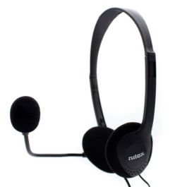 Auriculares con Micrófono Nilox NXCM0000004 Negro