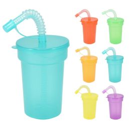 Excellent Houseware Vasos con Tapa y Pajita, 6 Unidades, Surtidos, 380 ml, Polipropileno, Apto Lavavajillas Precio: 5.50000055. SKU: B1EQPLXXEH