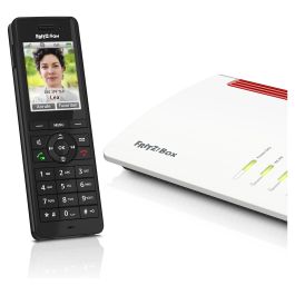 AVM FRITZ!Fon X6 Teléfono DECT Inalámbrico Negro con Contestador Automático, 300 Entradas