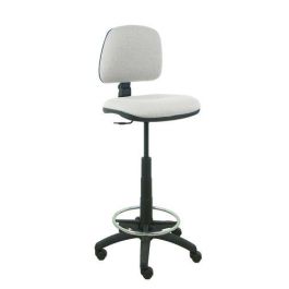 Taburete Piqueras Y Crespo Isso Ergomico Mecanismo De Contacto Permanente Regulable En Altura Y Aro Reposapies Asiento Y Respaldo Tapizados Bali Gris Claro Precio: 165.5000006. SKU: S5704040