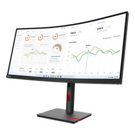 Lenovo Monitor 34" (86.4cm) VA LED Quad HD 3440x1440 21:9 6ms, 350cd/m², 3000:1 con Soporte Cámara Modular HDMI DP
